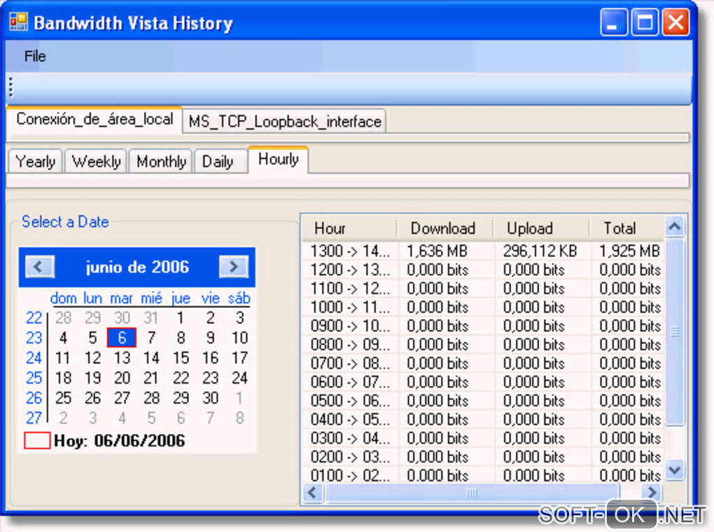 Screenshot №2 "Bandwidth Vista"