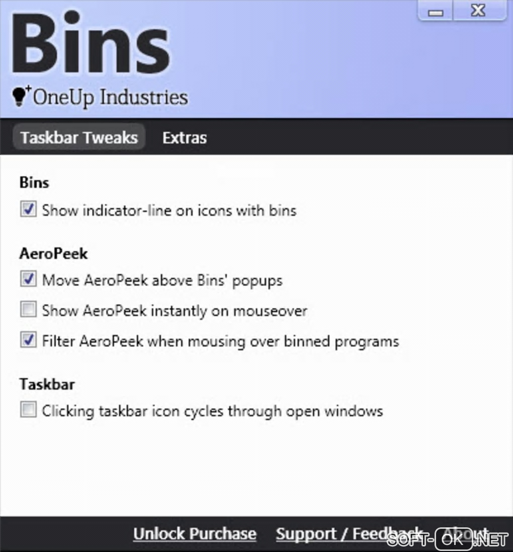 Screenshot №1 "Bins"