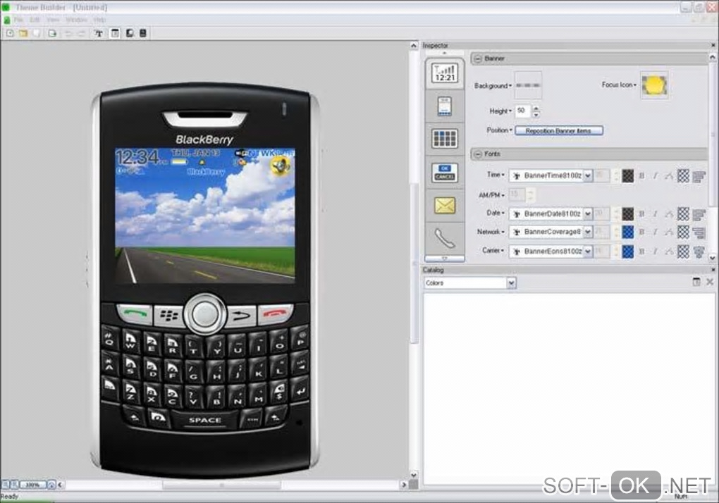 Screenshot №2 "BlackBerry Theme Studio"