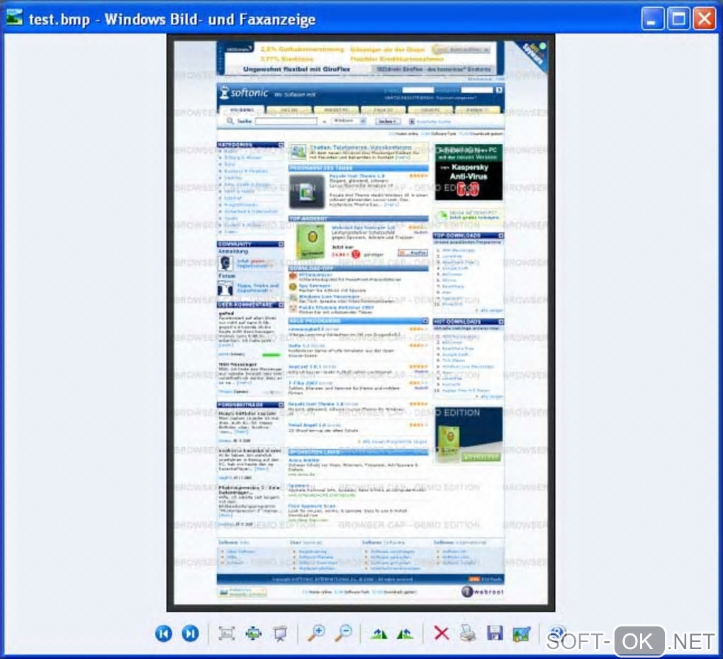 Screenshot №2 "BrowserCap"