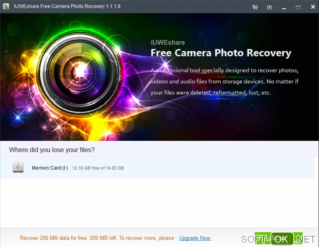 Screenshot №2 "Camera Photo Recovery"
