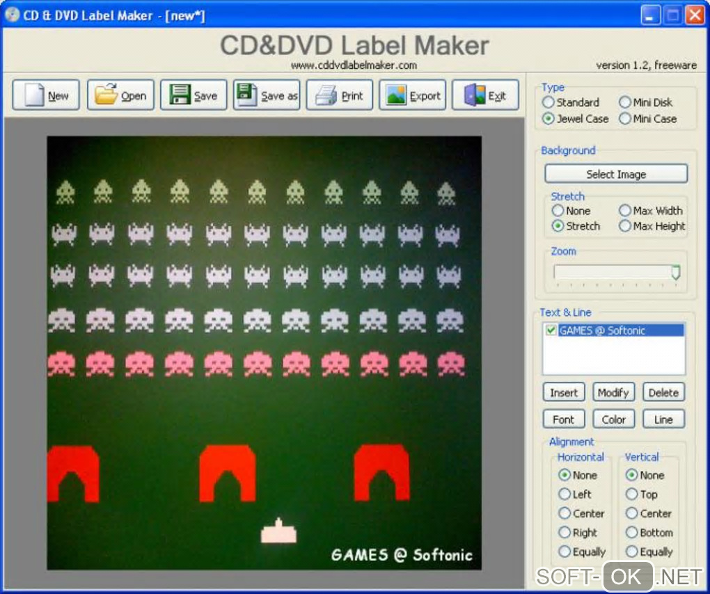 Screenshot №2 "CD&DVD Label Maker"
