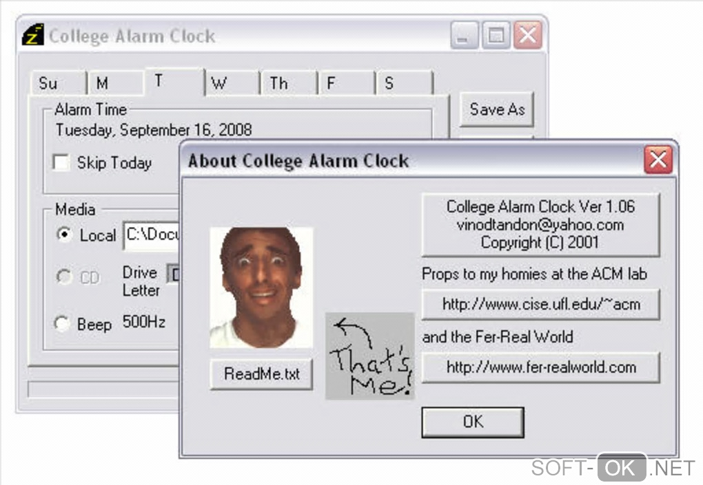 Screenshot №2 "College Alarm Clock"