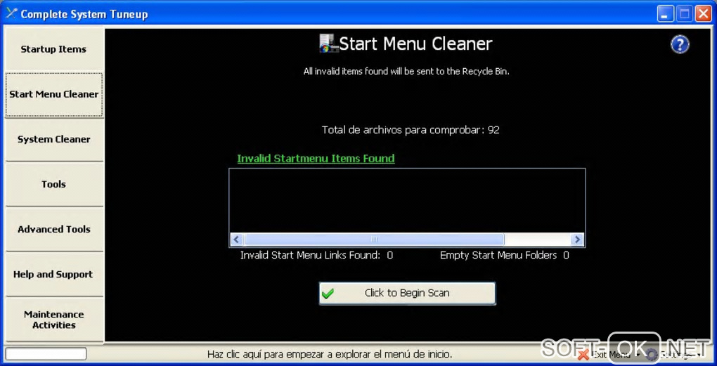Screenshot №1 "Complete System Tuneup"