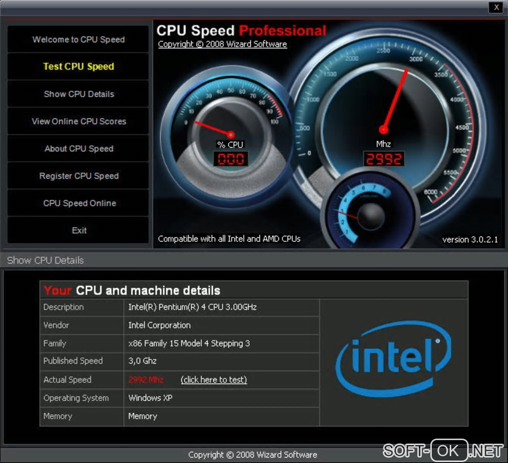 Screenshot №2 "CPU Speed Professional"