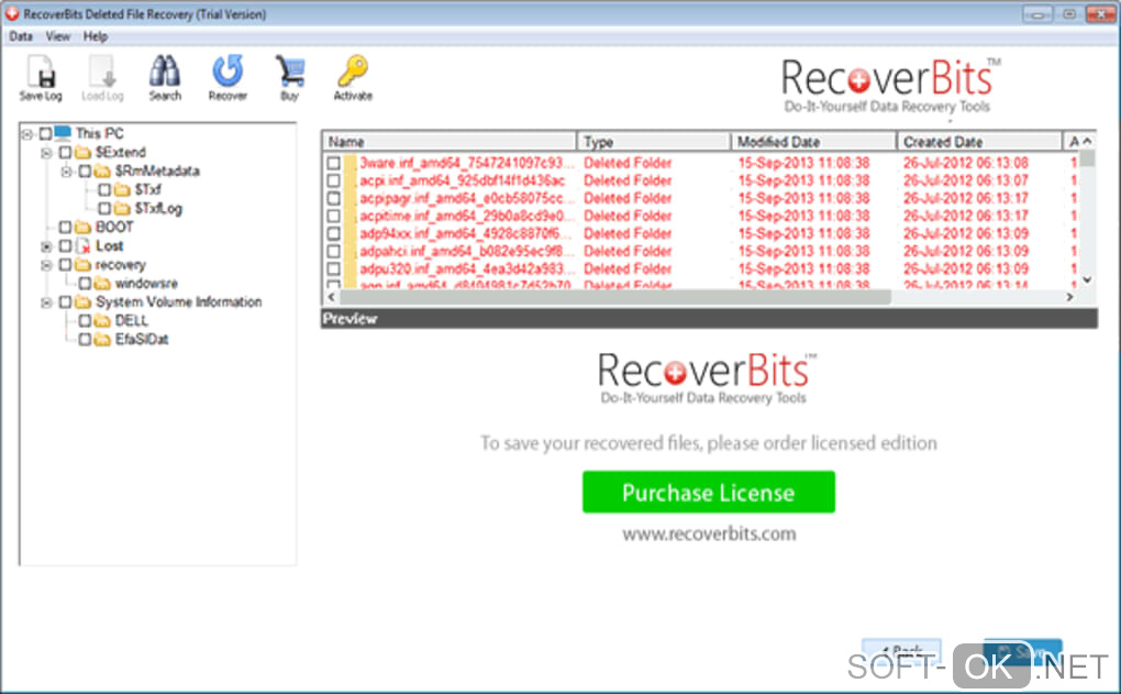 Screenshot №1 "Deleted File Recovery"