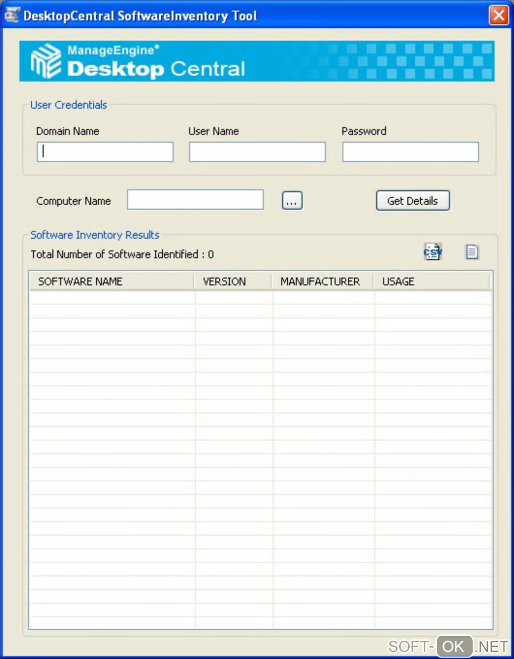 Screenshot №1 "Desktop Central Free Windows Tools"