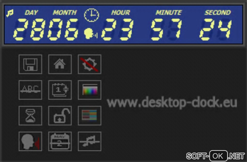 Screenshot №1 "Digital Clock and Countdown Ticker"