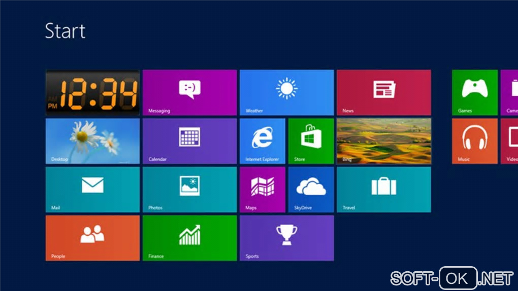 The appearance "Digital Live Tile Clock for Windows 10"