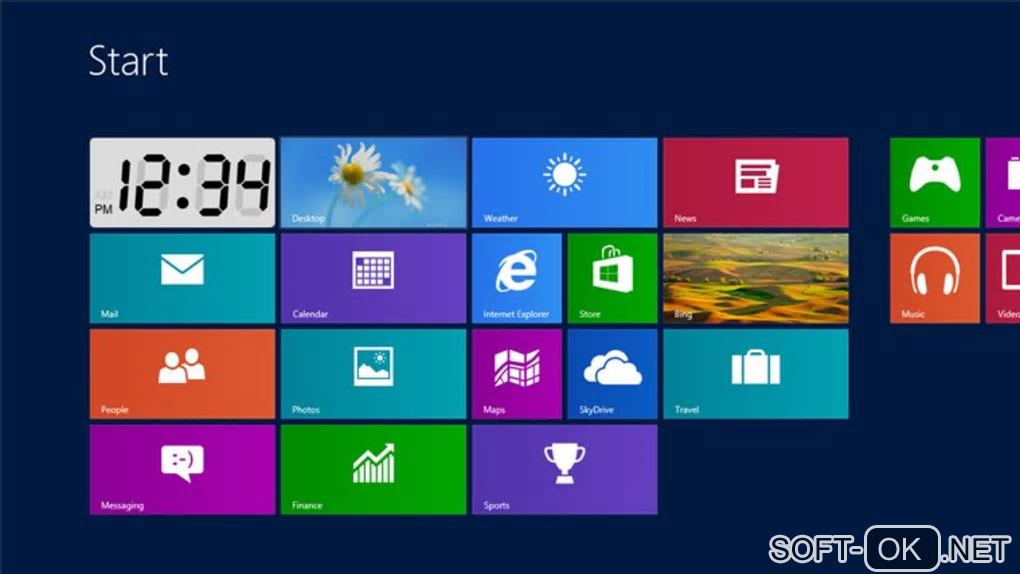 The appearance "Digital Live Tile Clock for Windows 10"