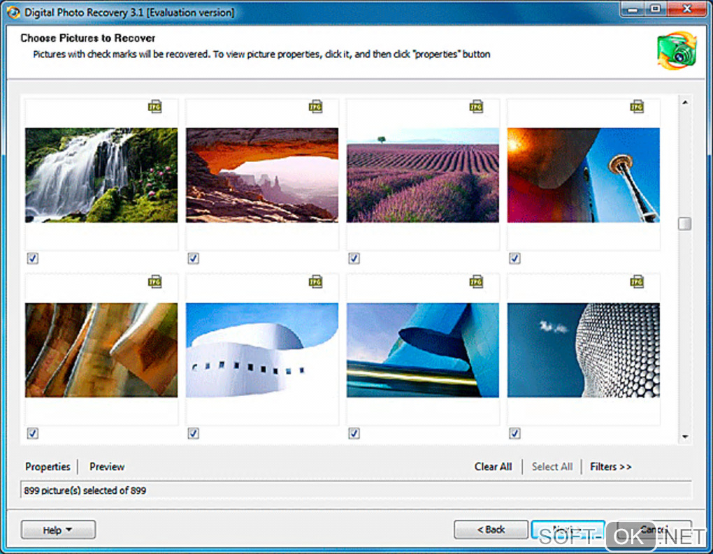 The appearance "Digital Photo Recovery Software"