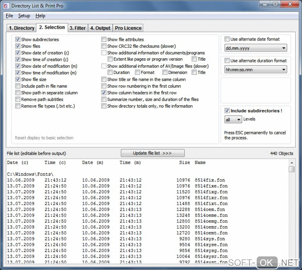 Screenshot №2 "Directory List and Print Pro"
