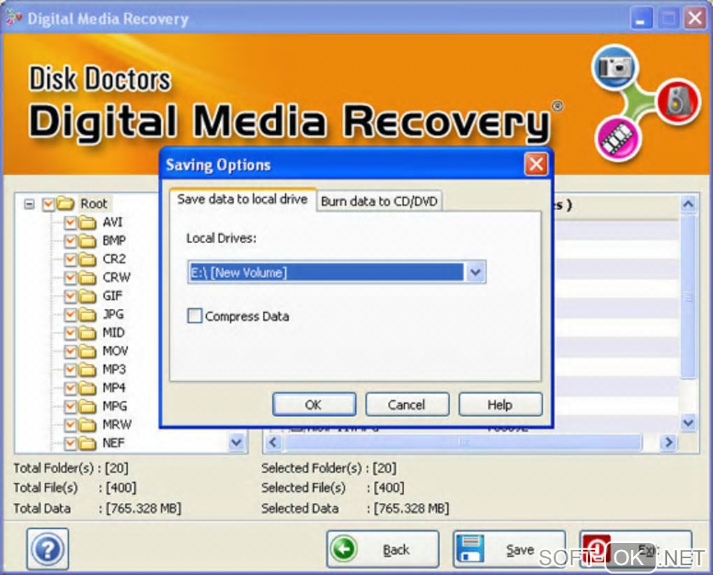 Screenshot №2 "Disk Doctors Digital Media Recovery"