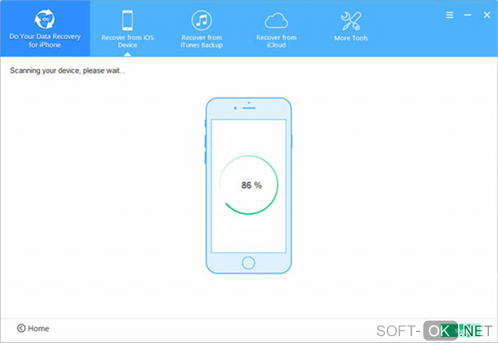 Screenshot №2 "Do Your Data Recovery for iPhone Windows"
