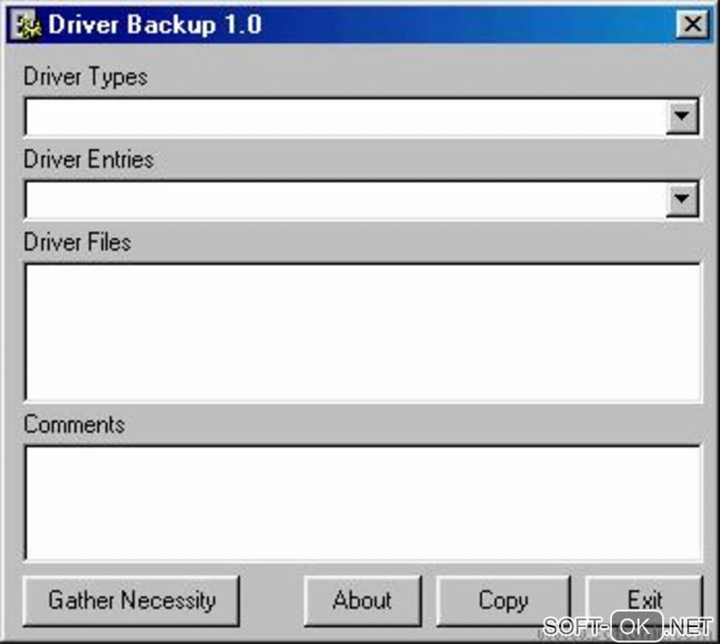 Screenshot №1 "Driver Backup"