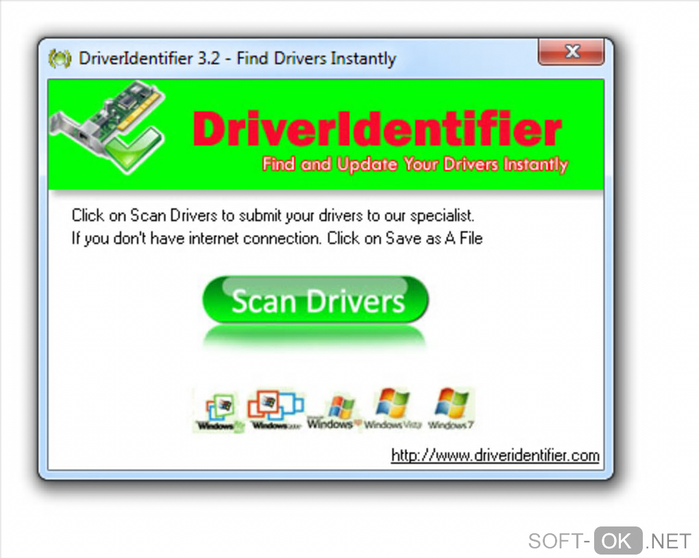 Screenshot №1 "DriverIdentifier"