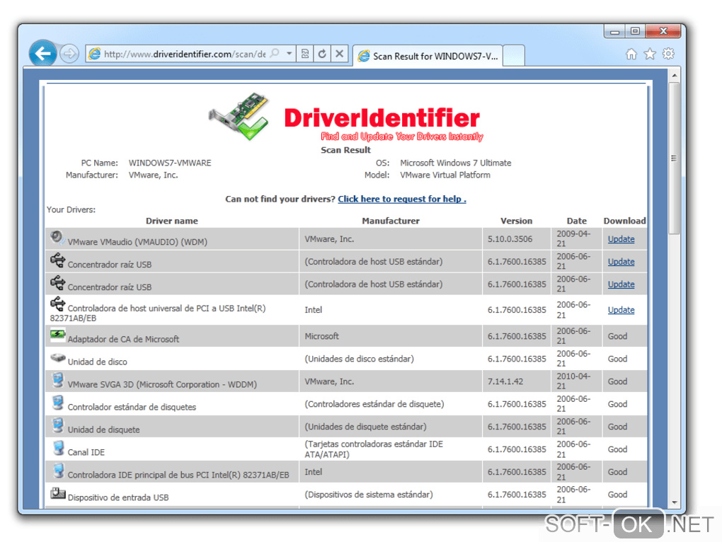 Screenshot №2 "DriverIdentifier"