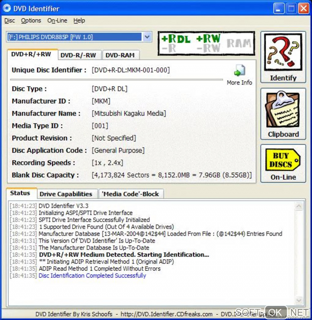 Screenshot №1 "DVD Identifier"