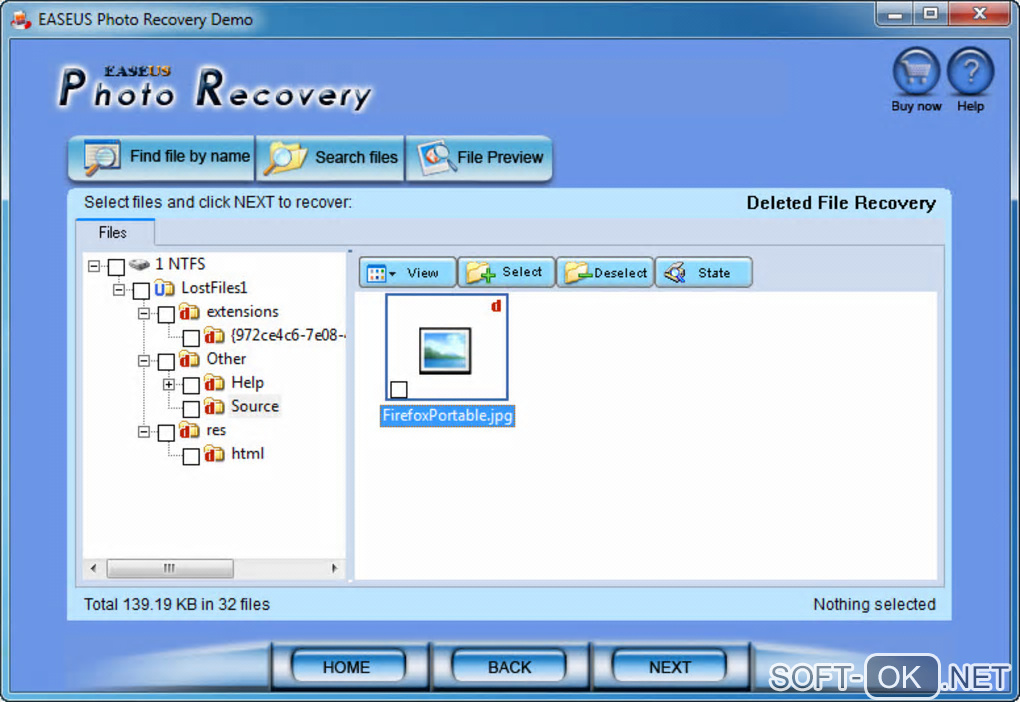 The appearance "Easeus Photo Recovery"