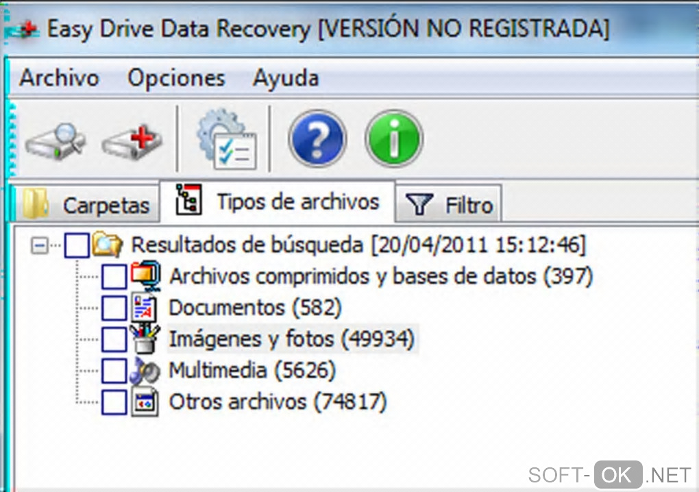 Screenshot №1 "Easy Drive Data Recovery"