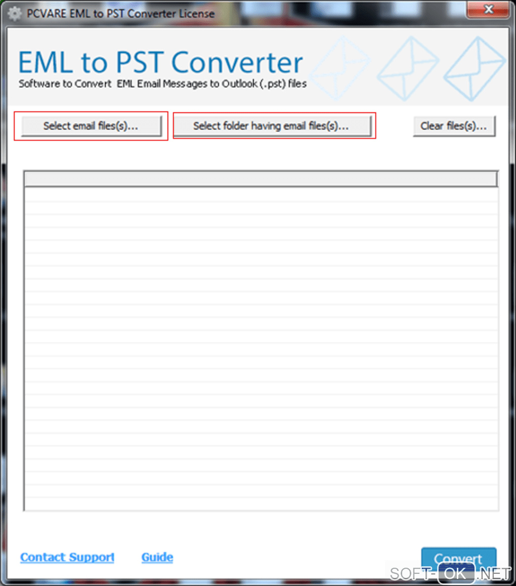 Screenshot №1 "EML to PST Converter"