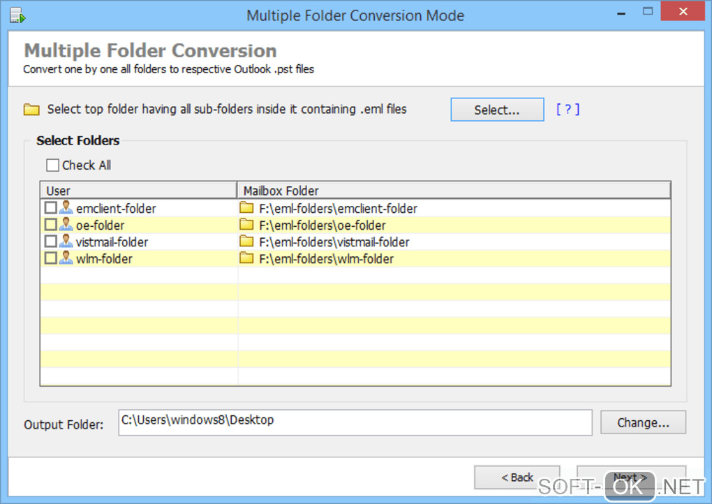 Screenshot №2 "EML to PST Converter"