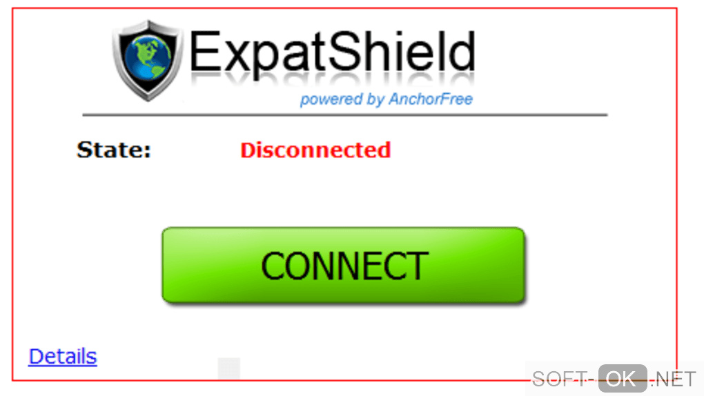 The appearance "Expat Shield"