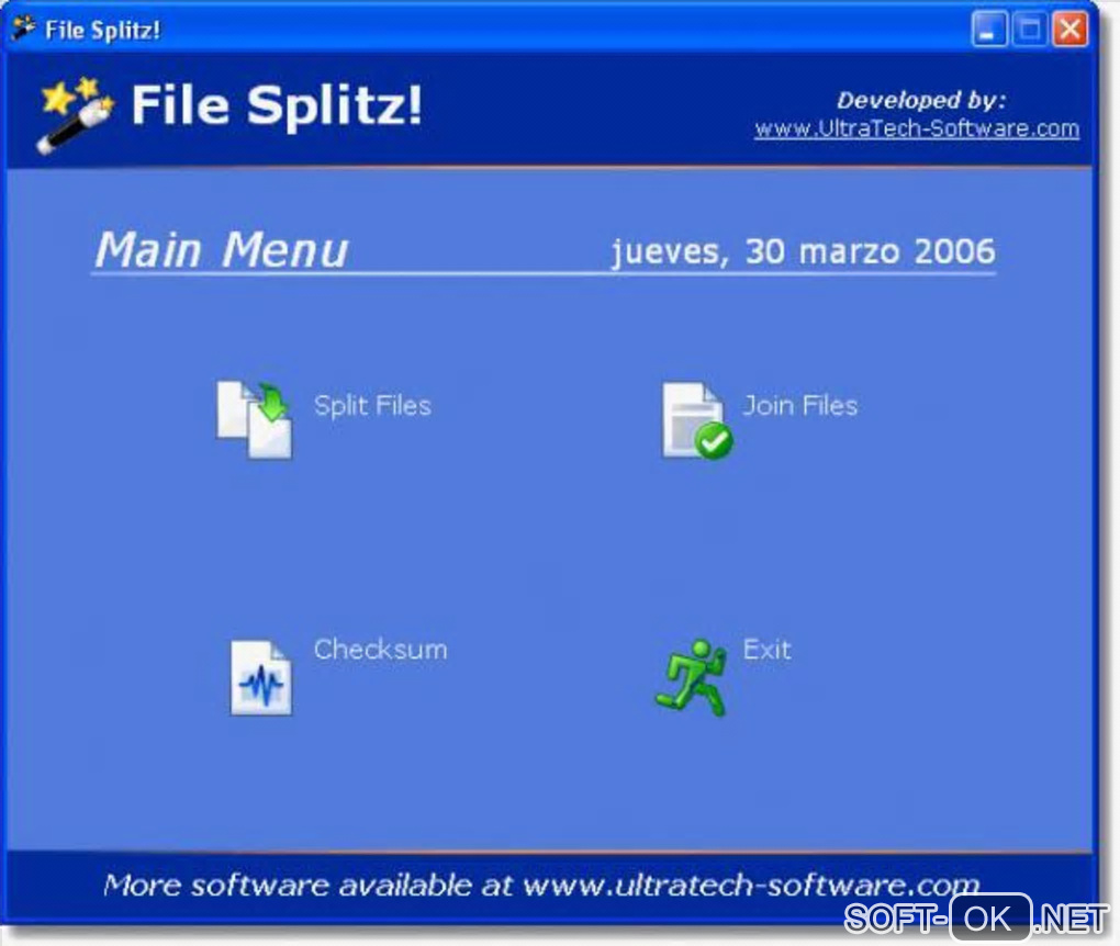 The appearance "File Splitz!"