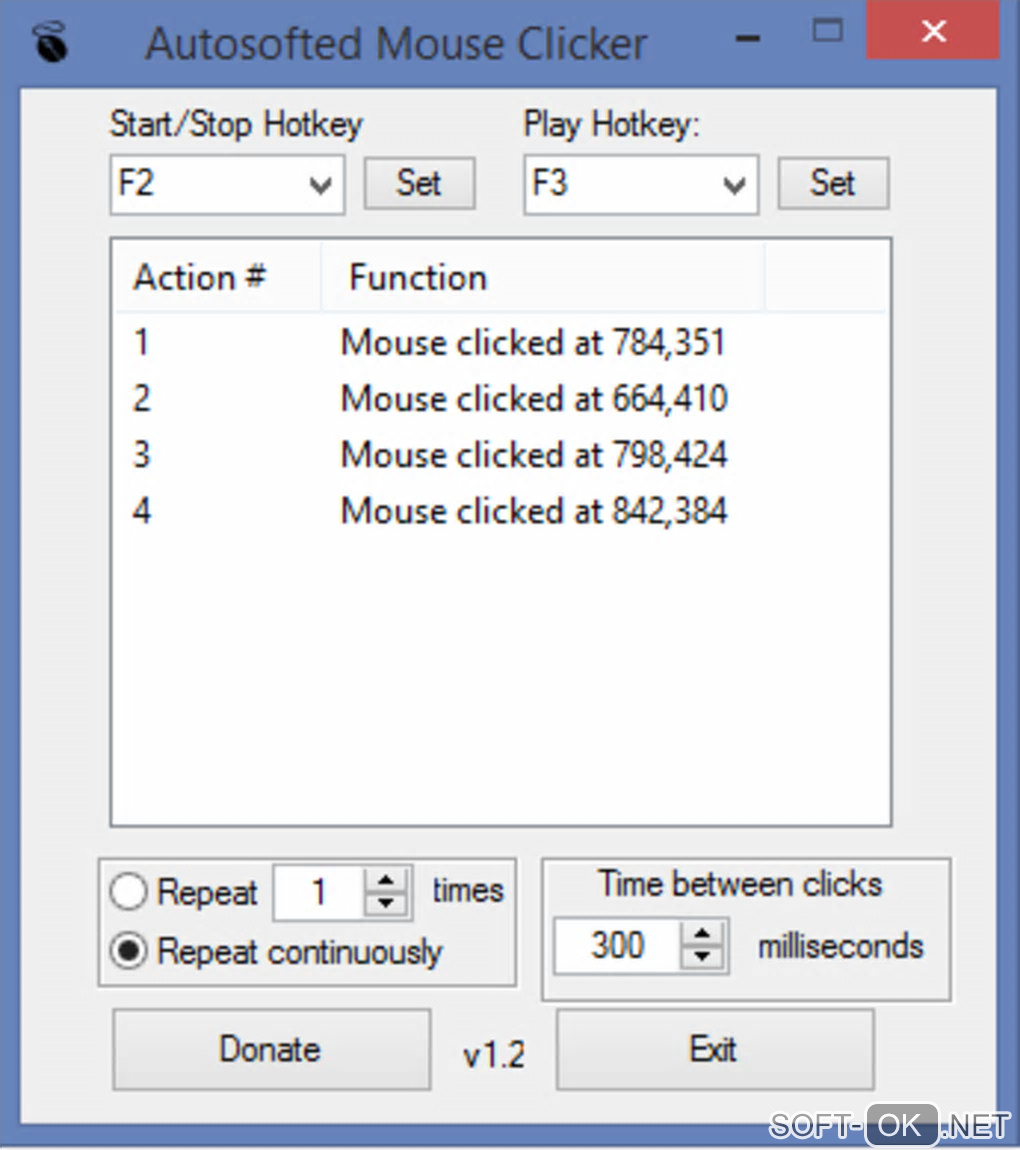 Screenshot №1 "Free Auto Mouse Clicker"