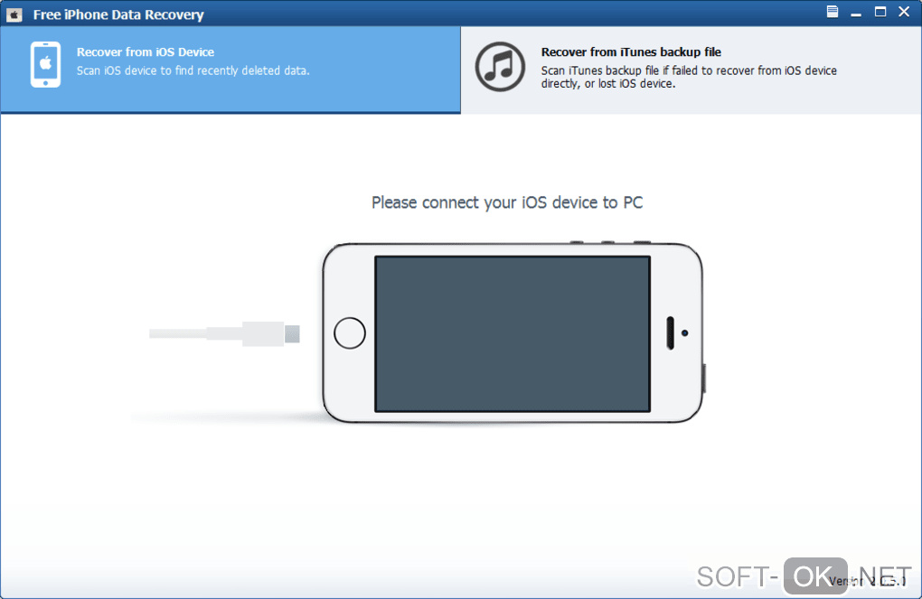 Screenshot №1 "Free iPhone Data Recovery"