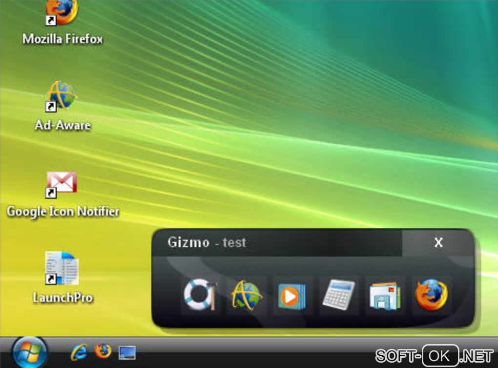 Screenshot №1 "Gizmo Toolbar"