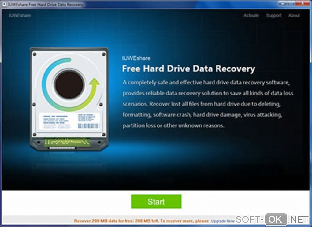 Screenshot №1 "Hard Drive Data Recovery"