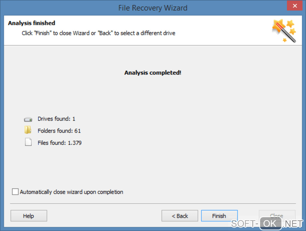 The appearance "Hetman Partition Recovery"