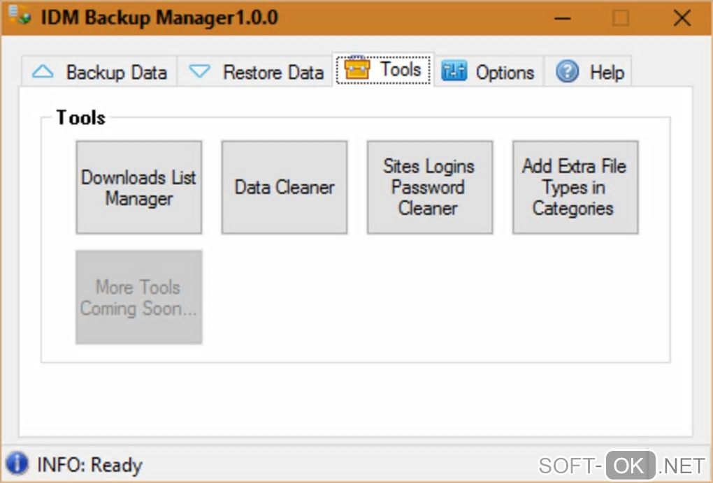 Screenshot №2 "IDM Backup Manager"