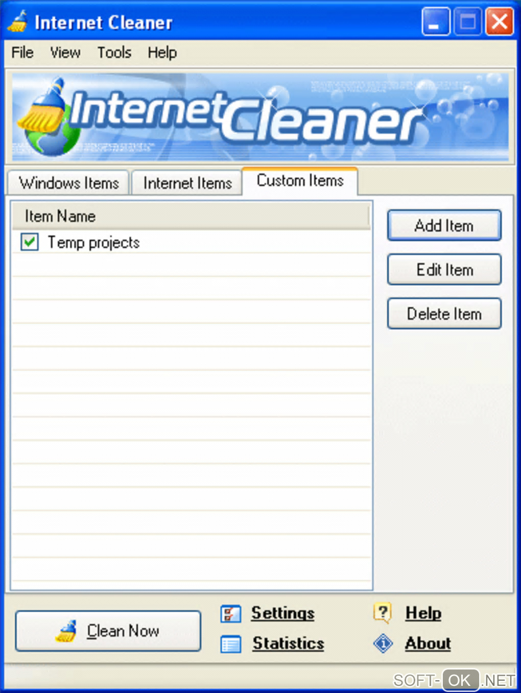 Screenshot №2 "Internet Cleaner"