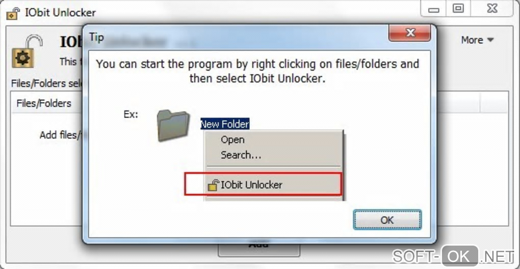 Screenshot №2 "IObit Unlocker"