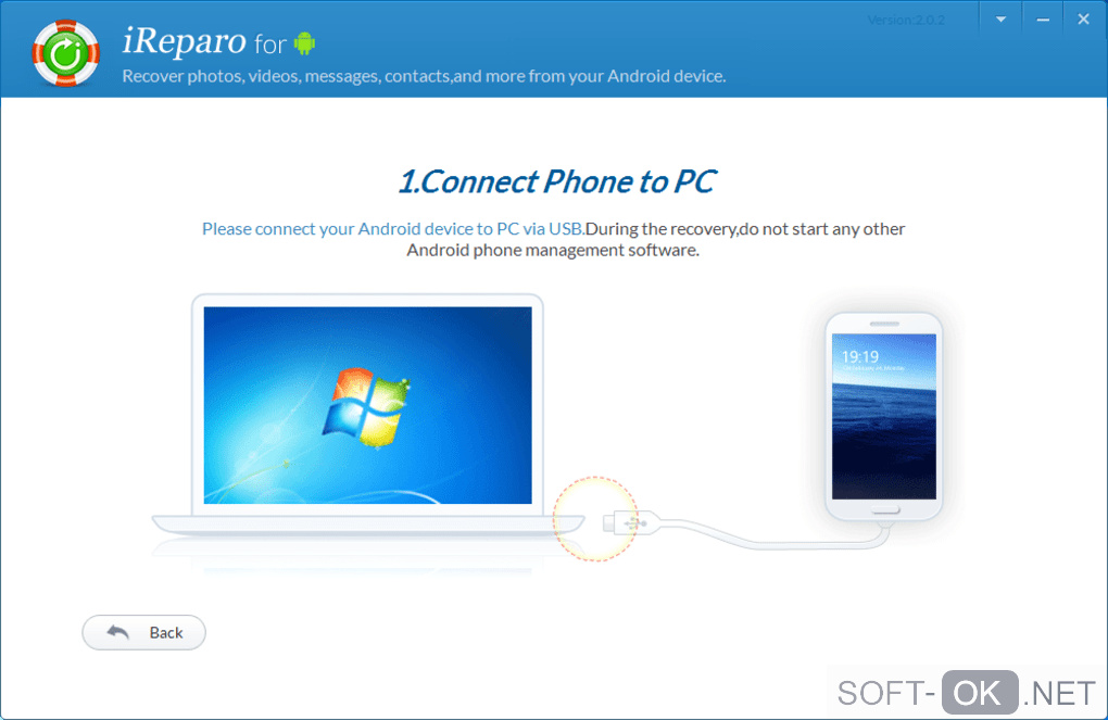 The appearance "iReparo for Android"