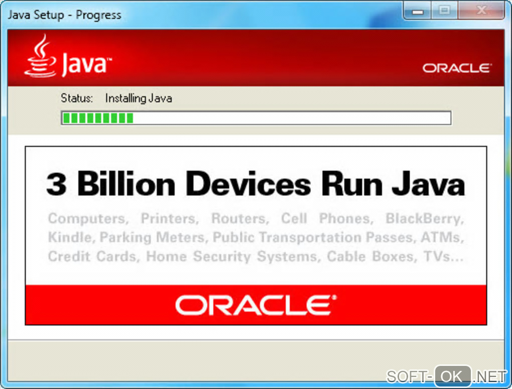 The appearance "Java Runtime Environment"