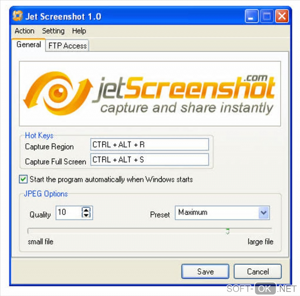The appearance "Jet Screenshot"