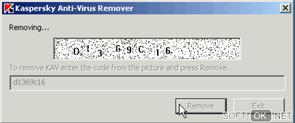 Screenshot №2 "Kaspersky Anti-Virus Remover"