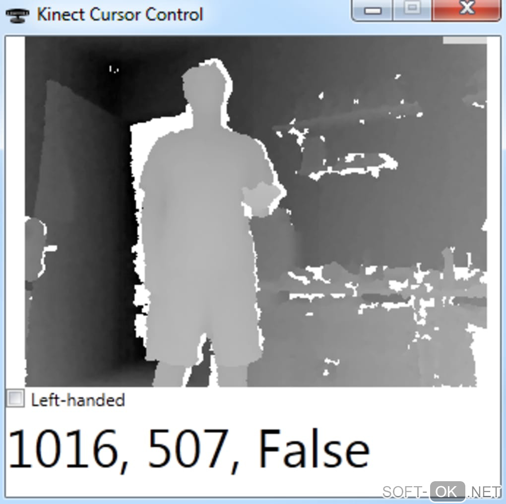 Screenshot №1 "Kinect Mouse Cursor"