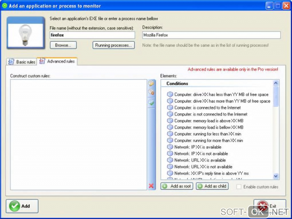 Screenshot №2 "Kiwi application monitor"