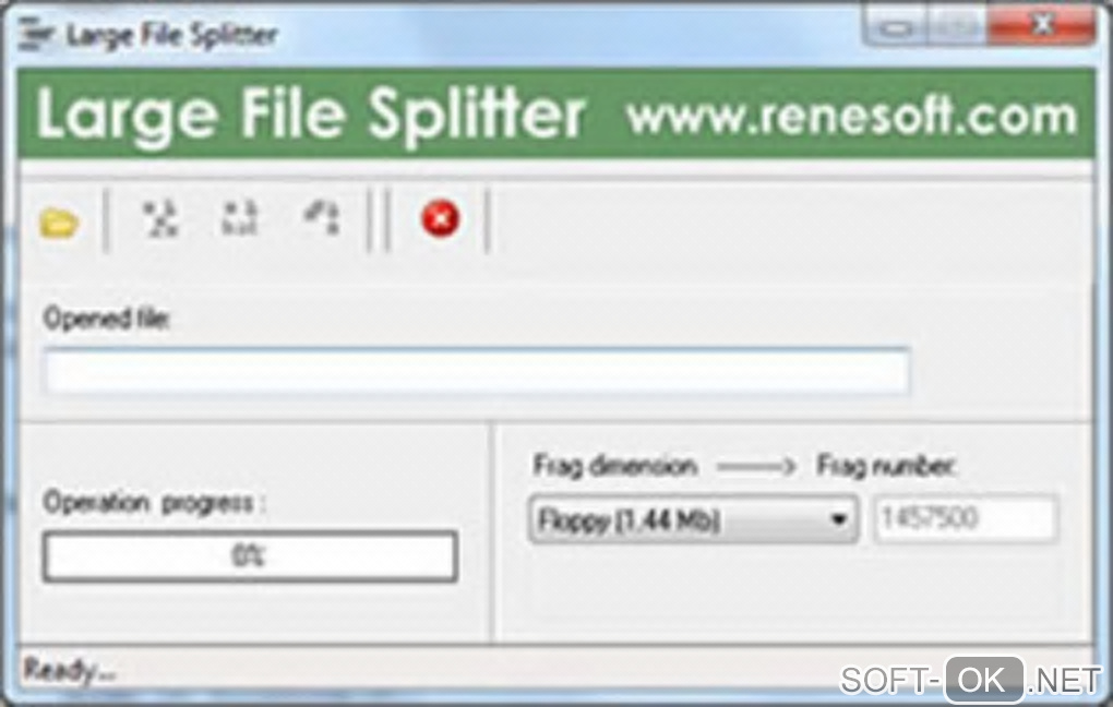 Screenshot №1 "Large File Splitter"