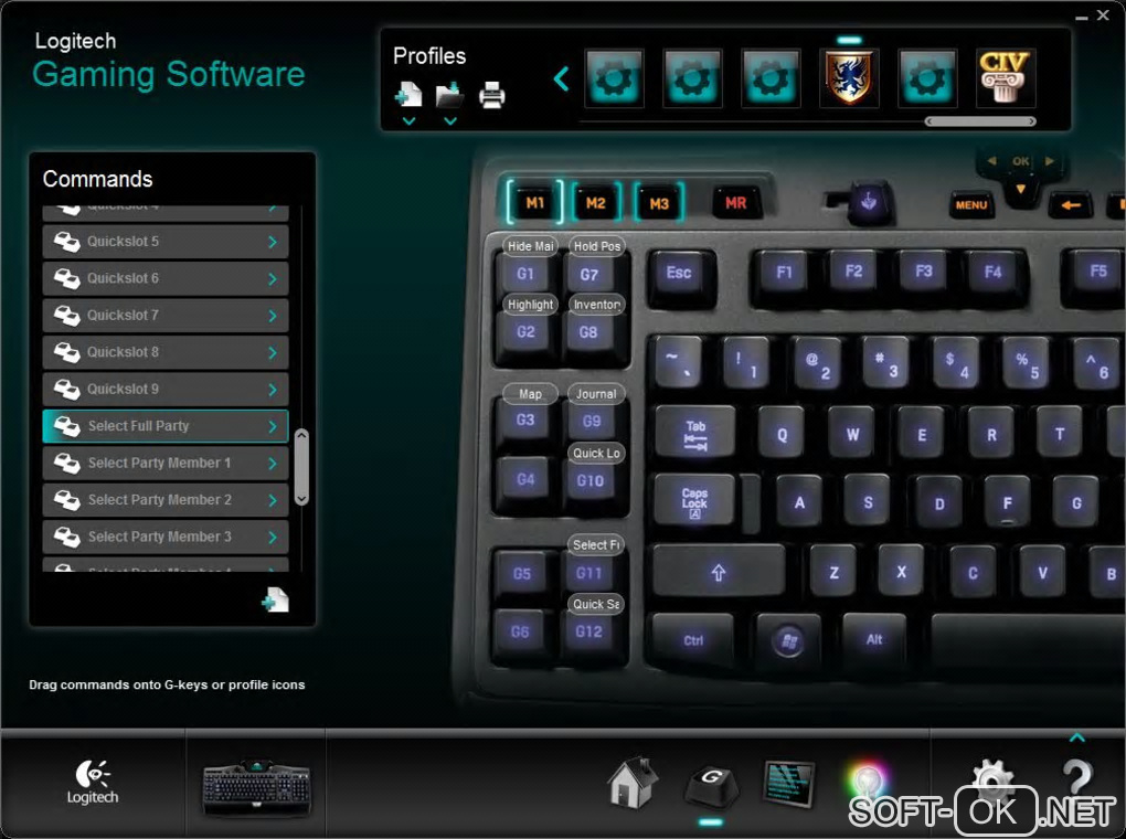 Screenshot №2 "Logitech Gaming Software"