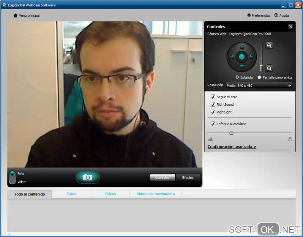 Screenshot №1 "Logitech HD Webcam Software"