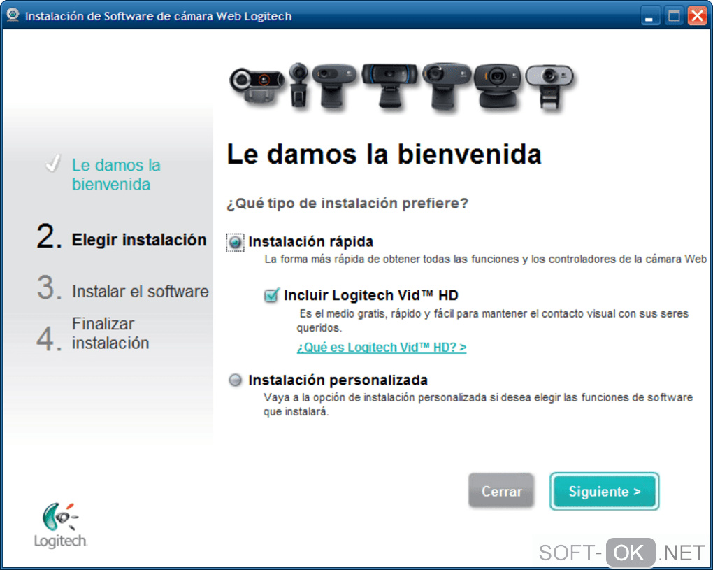 The appearance "Logitech HD Webcam Software"