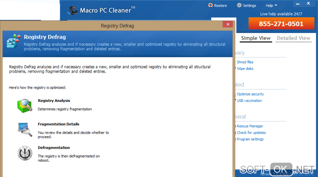 Screenshot №2 "Macro PC Cleaner"