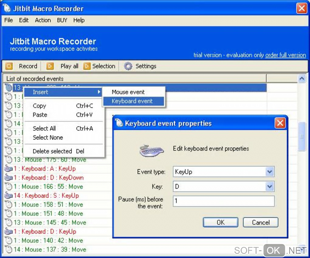 Screenshot №1 "Macro Recorder"