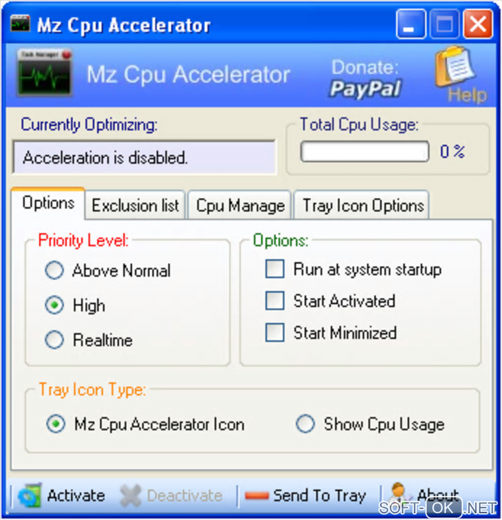 Screenshot №1 "Mz Cpu Accelerator"