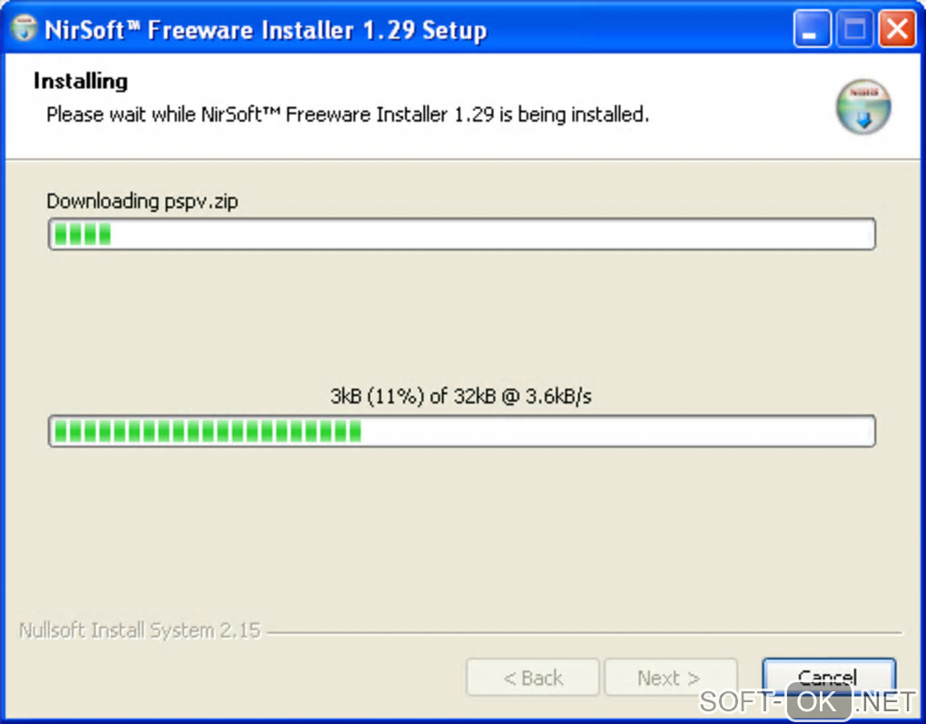 The appearance "NirSoft Installer"